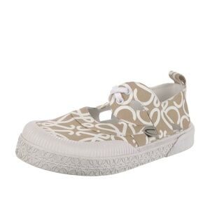 Stylish Beige Patterned Women's Sneakers